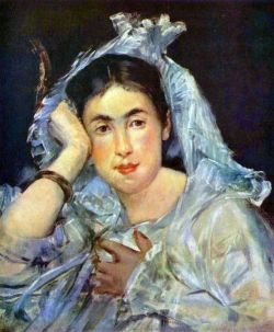 Manet, Portrait De Marguerite De Conflans reproduction peinte à la main