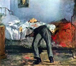 Manet, Suicide reproduction peinte à la main