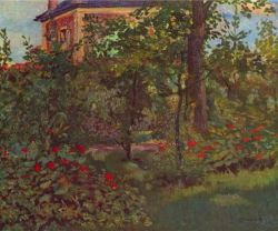 Manet, Un Coin Dans Le Jardin De Bellevue reproduction peinte à la main