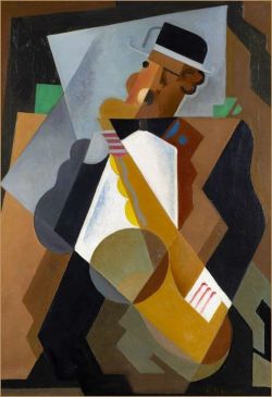 Mar A Blanchard Le Saxophoniste reproduction peinte à la main