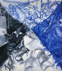 Peinture sur toile de Marc Chagall Apparition - 1918 reproduction peinte à la main