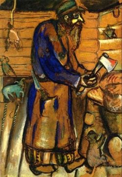 Peinture sur toile de Marc Chagall Butcher 1910 reproduction peinte à la main