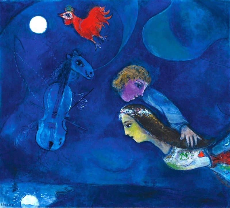 Marc Chagall Coq Rouge Dans La Nuit 1944
