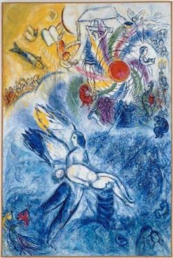 Peinture sur toile de Marc Chagall Creation Of Man reproduction peinte à la main