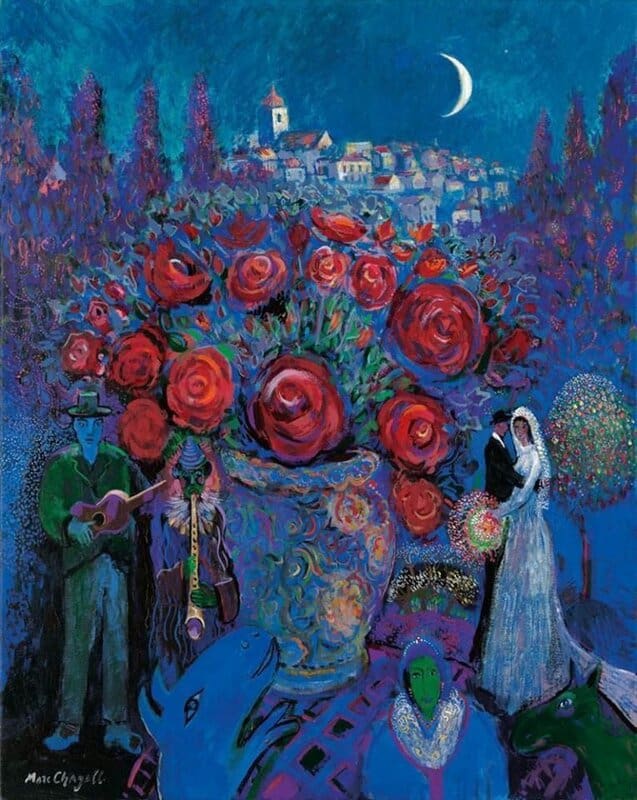 Marc Chagall El Florero De Boda 1944