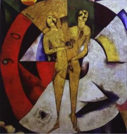 Peinture sur toile de Marc Chagall Hommage To Apollinaire reproduction peinte à la main