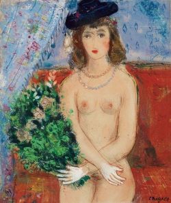 Peinture sur toile de Marc Chagall Ida Au Chapeau 1935-36 reproduction peinte à la main