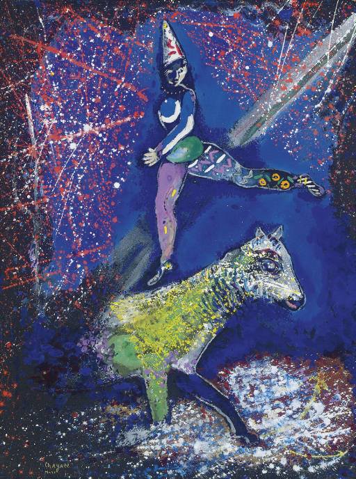 Marc Chagall L Acrobate A Cheval C. 1927-28