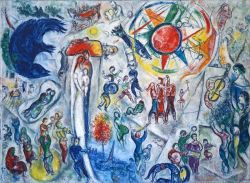Peinture sur toile de Marc Chagall La Vie reproduction peinte à la main