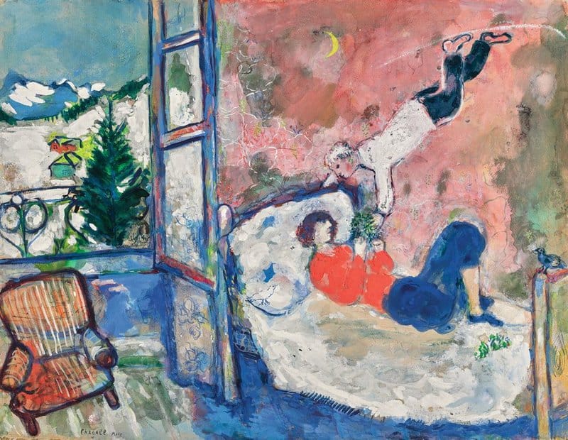 Marc Chagall Le Reve - The Dream - 1928