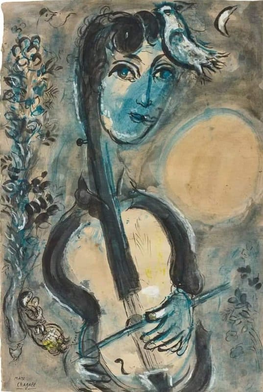 Marc Chagall Le Violoncelliste
