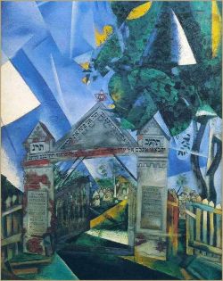 Peinture sur toile de Marc Chagall The Cemetery Gates reproduction peinte à la main
