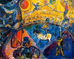 Peinture sur toile de Marc Chagall The Circus reproduction peinte à la main