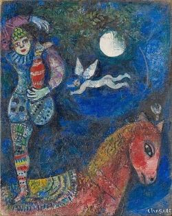 Peinture sur toile de Marc Chagall The Circus Rider reproduction peinte à la main