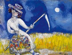 Peinture sur toile de Marc Chagall The Mower - 1926 reproduction peinte à la main