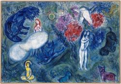 Peinture sur toile de Marc Chagall The Paradise reproduction peinte à la main