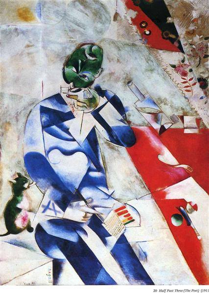 Marc Chagall The Poet Or Half Past Three
