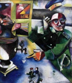 Peinture sur toile de Marc Chagall The Soldier Drinks reproduction peinte à la main
