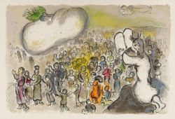 Peinture sur toile de Marc Chagall The Story Of The Exodus - Version 2 reproduction peinte à la main