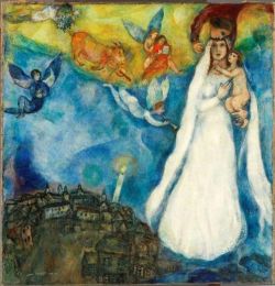 Peinture sur toile de Marc Chagall The Village Virgin reproduction peinte à la main