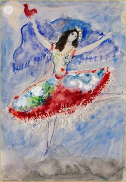 Peinture sur toile de Marc Chagall Zemphira 1942 reproduction peinte à la main