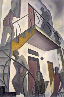 Marian Dale Scott Tenants Ca. 1939-1940 reproduction peinte à la main
