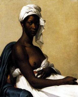 Marie-guillemine Benoist, Portrait d'une Négresse 1800 reproduction peinte à la main