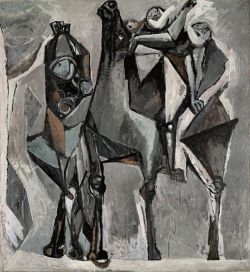 Marino Marini, I Guerrieri e la Danza, 1953 reproduction peinte à la main