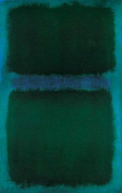 Peinture sur toile de Mark Rothko Blue Green Blue 1961 reproduction peinte à la main