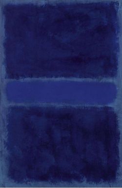 Peinture sur toile de Mark Rothko Blue On Blue On Blue - Untitled 1968 reproduction peinte à la main
