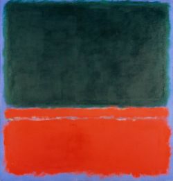 Peinture sur toile de Mark Rothko Green Red Blue 1955 reproduction peinte à la main