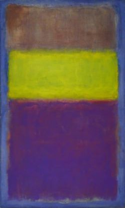 Peinture sur toile de Mark Rothko No.2 Yellow Center 1954 reproduction peinte à la main