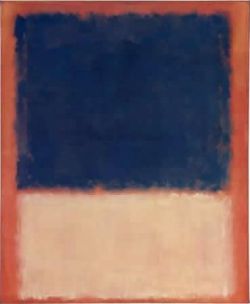 Peinture sur toile de Mark Rothko No 203 - 1954 reproduction peinte à la main