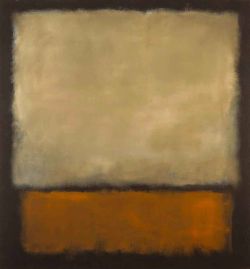 Peinture sur toile de Mark Rothko Nr. 7 Dark Brown Grey Orange 1963 reproduction peinte à la main