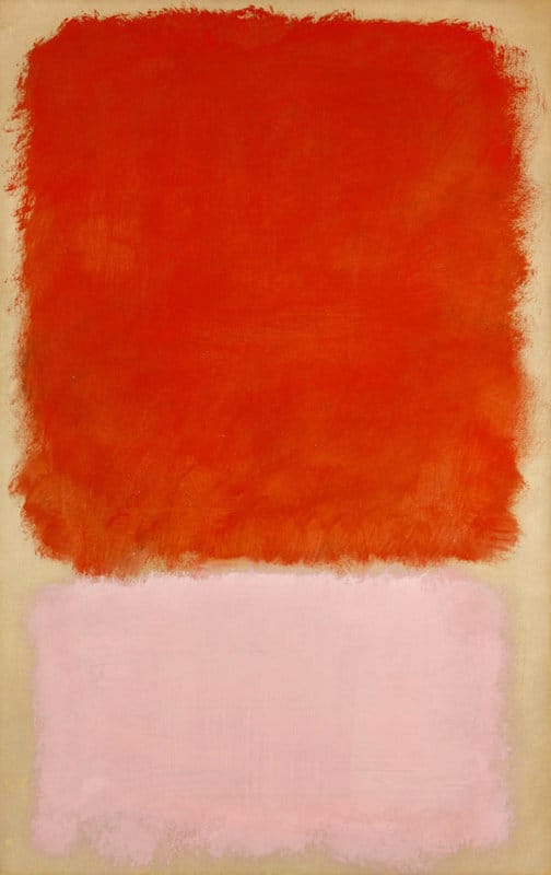 Mark Rothko Untitled 1968 - Eggshell Orange Pink