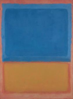 Peinture sur toile de Mark Rothko Untitled Red Blue Orange 1955 reproduction peinte à la main