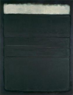 Peinture sur toile de Mark Rothko Untitled White Blacks Grays On Maroon 1963 reproduction peinte à la main