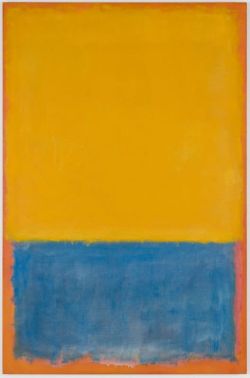 Peinture sur toile de Mark Rothko Yellow And Blue Yellow Blue On Orange 1955 reproduction peinte à la main