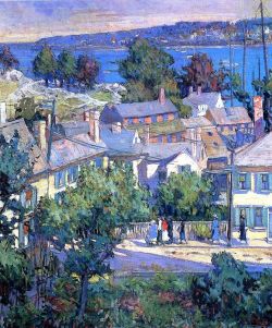 Mary Bradais Titcomb Dimanche Matin - 1927 reproduction peinte à la main
