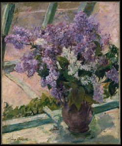 Mary Cassatt Lilacs In A Window reproduction peinte à la main