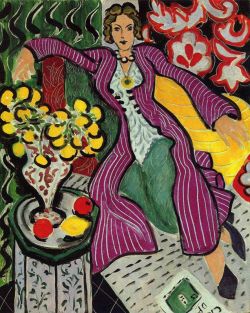 Matisse, Femme Dans Un Manteau Violet reproduction peinte à la main