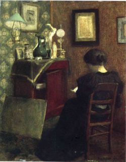 Matisse, Femme qui lit reproduction peinte à la main