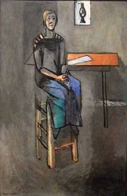 Matisse, Femme Sur Un Haut Tabouret reproduction peinte à la main