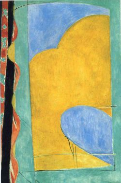 Matisse, Le Rideau Jaune reproduction peinte à la main