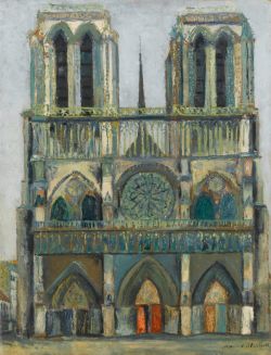 Peinture sur toile de Maurice Utrillo Notre Dame 1909 reproduction peinte à la main