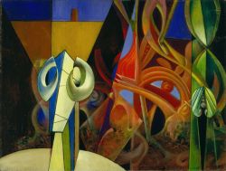 Max Ernst Design In Nature 1947 reproduction peinte à la main