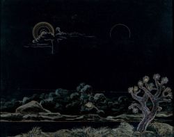Max Ernst Paysage Noir 1923 reproduction peinte à la main