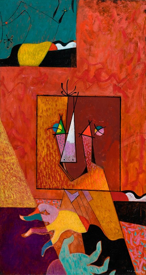 Max Ernst Portrait De Joan Mir Peintre B Nit 1948