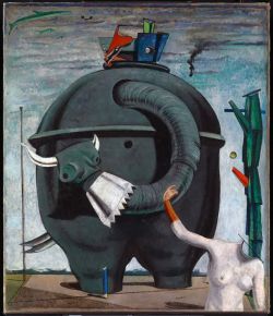 Max Ernst The Elephant Celebes reproduction peinte à la main