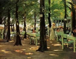 Max Liebermann Restaurant De Oude Vink 1905 reproduction peinte à la main